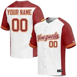 Custom Venezuela Baseball 2023 World Baseball Classic WBC Jersey – White
