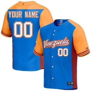 Custom Venezuela Baseball 2023 World Baseball Classic WBC Jersey – Blue