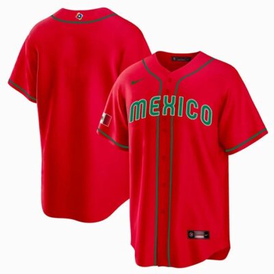 Mexico Baseball 2023 World Baseball Classic Team Jersey – Red