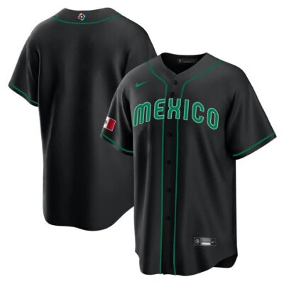 Mexico Baseball 2023 World Baseball Classic Team Jersey – Black