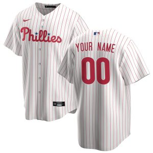 Custom Philadelphia Phillies White Jersey Patch Collection - All Stitched