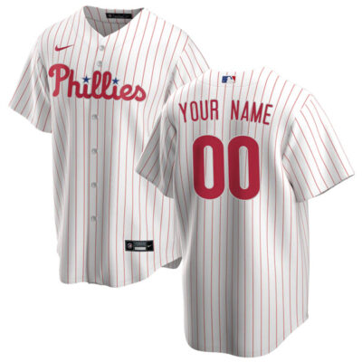 Custom Philadelphia Phillies White Jersey Patch Collection - All Stitched