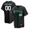 Custom Mexico National Baseball Black Jersey - All Stitched