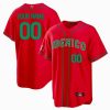 Custom Mexico National Baseball Red Jersey - All Stitched