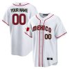 Custom Mexico National Baseball White Jersey - All Stitched