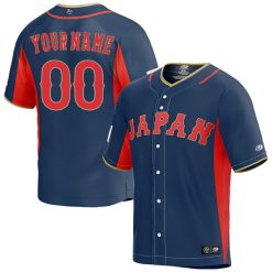 Custom Japan Baseball 2023 World Baseball Classic Jersey – Navy
