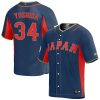 Masataka Yoshida #34 Japan Baseball World Baseball Classic Jersey – Navy