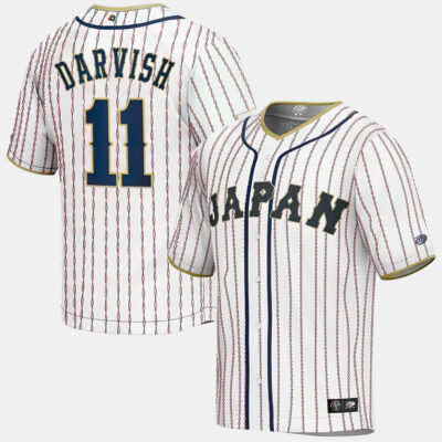 Yu Darvish #11 Japan Baseball World Baseball Classic Jersey – White