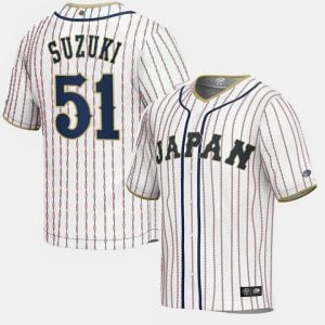 Seiya Suzuki #51 Japan Baseball World Baseball Classic Jersey – White