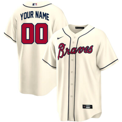 Atlanta Braves Custom Jersey Patch Collection – Cream
