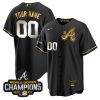 black and gold braves jersey