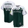 Custom Colorado Rockies City Connect Jersey Green - All Stitched