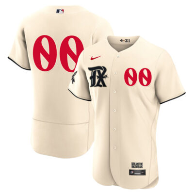 Custom Texas Rangers Cream 2023 City Connect Jersey – All Stitched