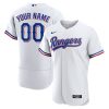 Custom Texas Rangers Jersey White – All Stitched