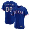 Custom Texas Rangers Royal Alternate Jersey – All Stitched