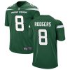 Aaron Rodgers New York Jets Green Game Jersey - All Stitched