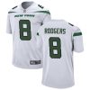 Aaron Rodgers New York Jets White Game Jersey - All Stitched