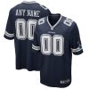 Custom Dallas Cowboys Navy Game Jersey – All Stitched