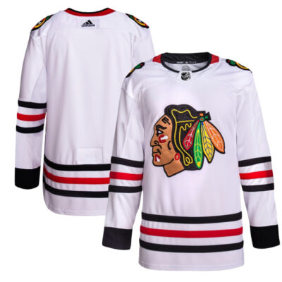 Chicago Blackhawks White Jersey - All Stitched