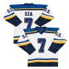 SZA "7" SOS Merch Hockey White/ Blue Jersey - All Stitched