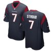 CJ Stroud Houston Texans Navy 2023 Game Jersey Stitched