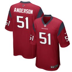 Will Anderson Jr Houston Texans Red 2023 Game Jersey