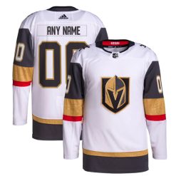 Alternative view of Custom Vegas Golden Knights Away Jersey White - 2023 Stanley Cup Champions