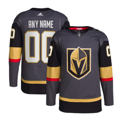 Alternative view of Custom Vegas Golden Knights Alternate Jersey Grey - 2023 Stanley Cup Champions