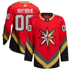 Alternative view of Custom Vegas Golden Knights Reverse Retro 1.0 Jersey - 2023 Stanley Cup Champions