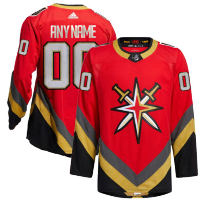 Alternative view of Custom Vegas Golden Knights Reverse Retro 1.0 Jersey - 2023 Stanley Cup Champions