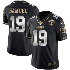 Alternative view of San Francisco 49ers Black Gold Vapor Limited Jersey - All Stitched