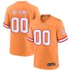 Custom Tampa Bay Buccaneers Creamsicle Throwback Orange Jersey - All Stitched