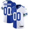 Custom Seattle Seahawks Split Throwback Jersey - All Stitched