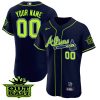 Atlanta Braves Outkast ATLiens Custom Name and Number V3 Jersey - All Stitched