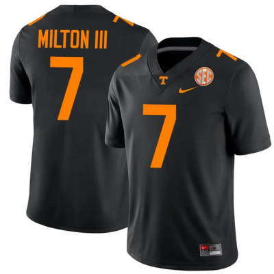 Joe Milton III Tennessee Volunteers College Football Stitched Game Jersey - Black