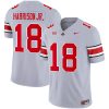Marvin Harrison Jr. Ohio State Buckeyes Football Gray Alternate Jersey w/ Patch Collection - All Stitched