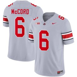 Kyle McCord Ohio State Buckeyes Football Gray Alternate Jersey w/ Patch Collection - All Stitched