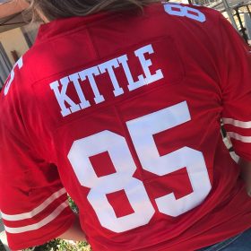Custom Red White-Black Performance T-Shirt photo review
