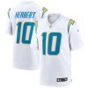 Justin Herbert Los Angeles Chargers White Jersey - All Stitched
