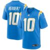 Justin Herbert Los Angeles Chargers Powder Blue Game Jersey - All Stitched