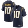 Justin Herbert Los Angeles Chargers Navy Game Jersey - All Stitched