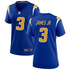 Alternative view of Derwin James Los Angeles Chargers Royal Blue Game Jersey - All Stitched