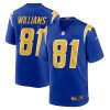 Mike Williams Los Angeles Chargers Royal Blue Game Jersey - All Stitched