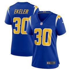 Alternative view of Austin Ekeler Los Angeles Chargers Royal Blue Game Jersey - All Stitched