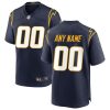 Custom Los Angeles Chargers Navy Blue Game Jersey - All Stitched