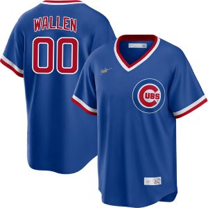 Morgan Wallen Chicago Cubs Royal Throwback Custom Number Jersey - All Stitched