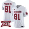 Mark Andrews Oklahoma Sooners College Football Game Jersey - All Stitched