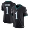 Jalen Hurts Philadelphia Eagles Black Game Jersey - All Stitched
