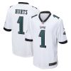 Jalen Hurts Philadelphia Eagles White Game Jersey - All Stitched