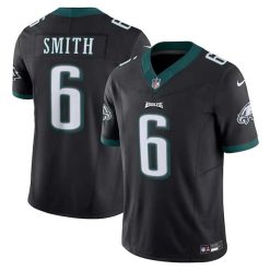 DeVonta Smith Philadelphia Eagles Black Game Jersey - All Stitched
